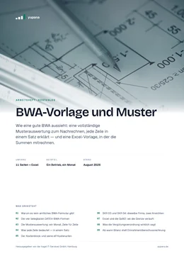 Titelseite: BWA-Vorlage und Muster